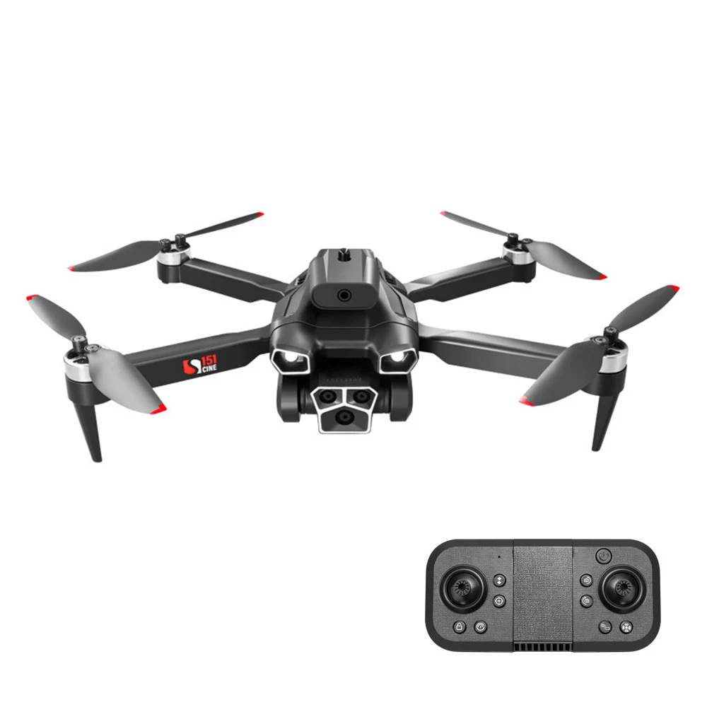 

YL/RC S151 Optical Flow Brushless UAV High-Definition Electric Adjustment Three-Camera Obstacle Avoidance RC Quadcopter