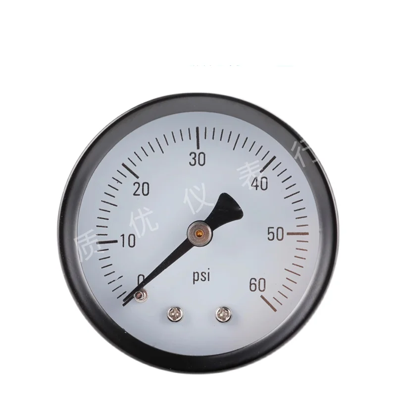 Axial Pressure Gauge High Quality Y50 1ax 4 NPT 0-60psi Barometer Oil Gauge Hydraulic Gauge Hydraulic Gauge