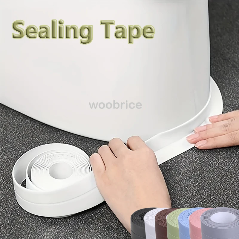 Bathroom and Kitchen Sealing Tape Waterproof Border Tape in The Bath Anti-mildew Caulking Sealed Waterproof Isolate Tape Sticker