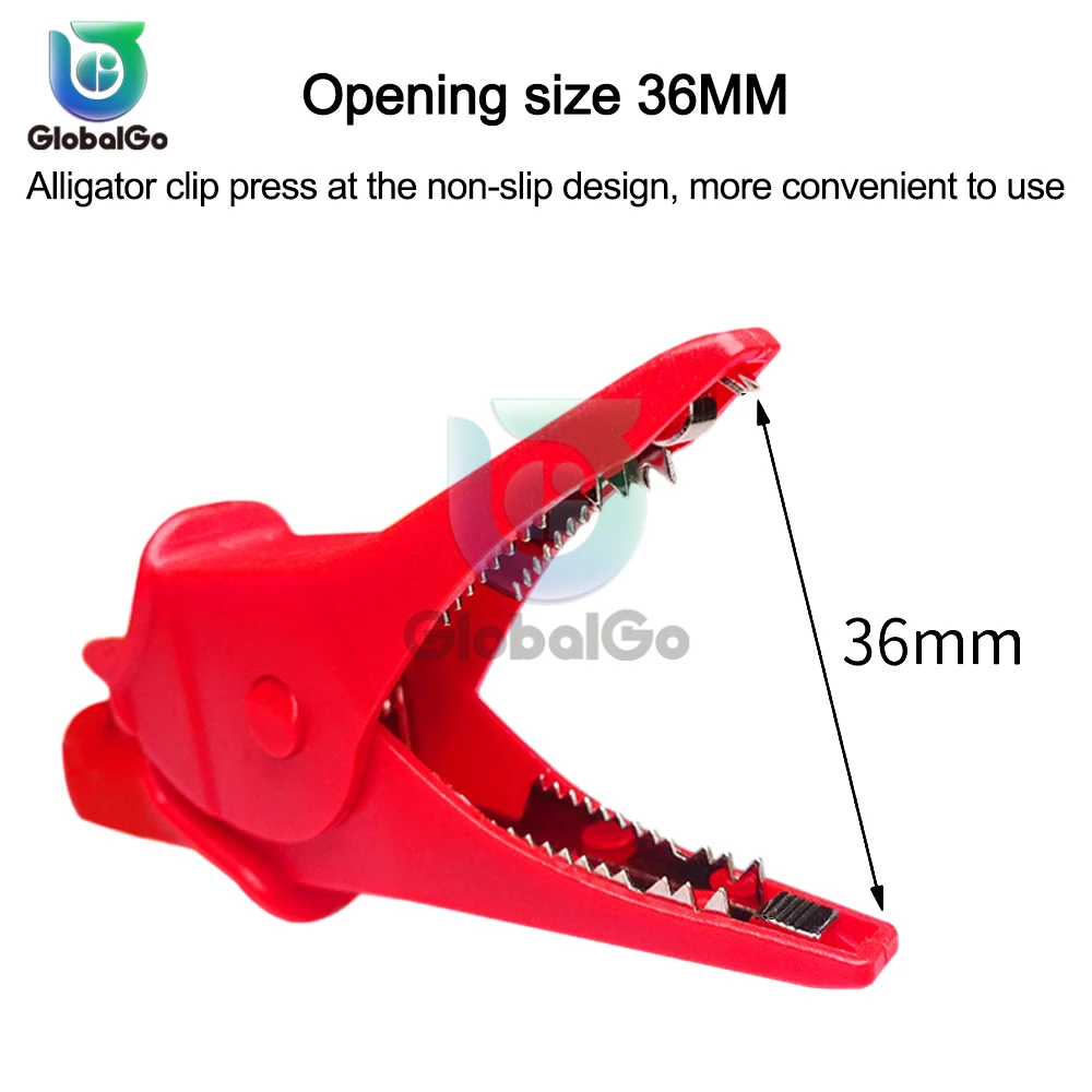 Insulated Battery Test Clip 36mm HV Alligator Clip For Banana Plug 4mm Multimeter Pen Cable Probes Crocodile Clip