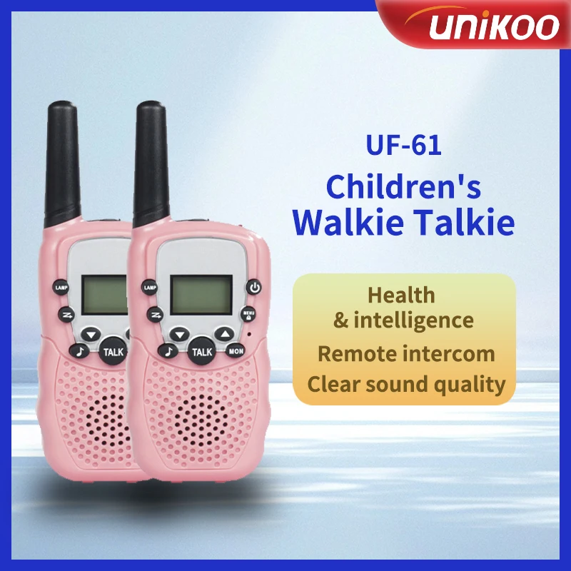 

2pcs UNIKOO UF61 Wireless Handheld Kids Walkie Talkie Parent-child Interaction Education Indoor And Outdoor Puzzle Toys