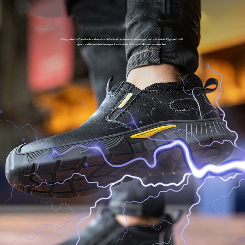 Waterproof Work Shoes 6KV Insulated Electrical Shoes Anti Scalding Safety Shoes Anti-smash Anti-puncture Indestructible Shoes