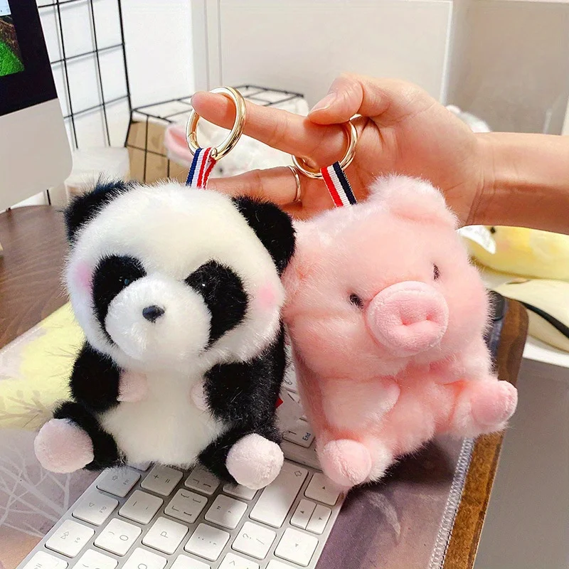 Panda Stuffed Animals Plush Pendant, Cute Plushies for Animal Pendant Themed Parties Teacher Student Award