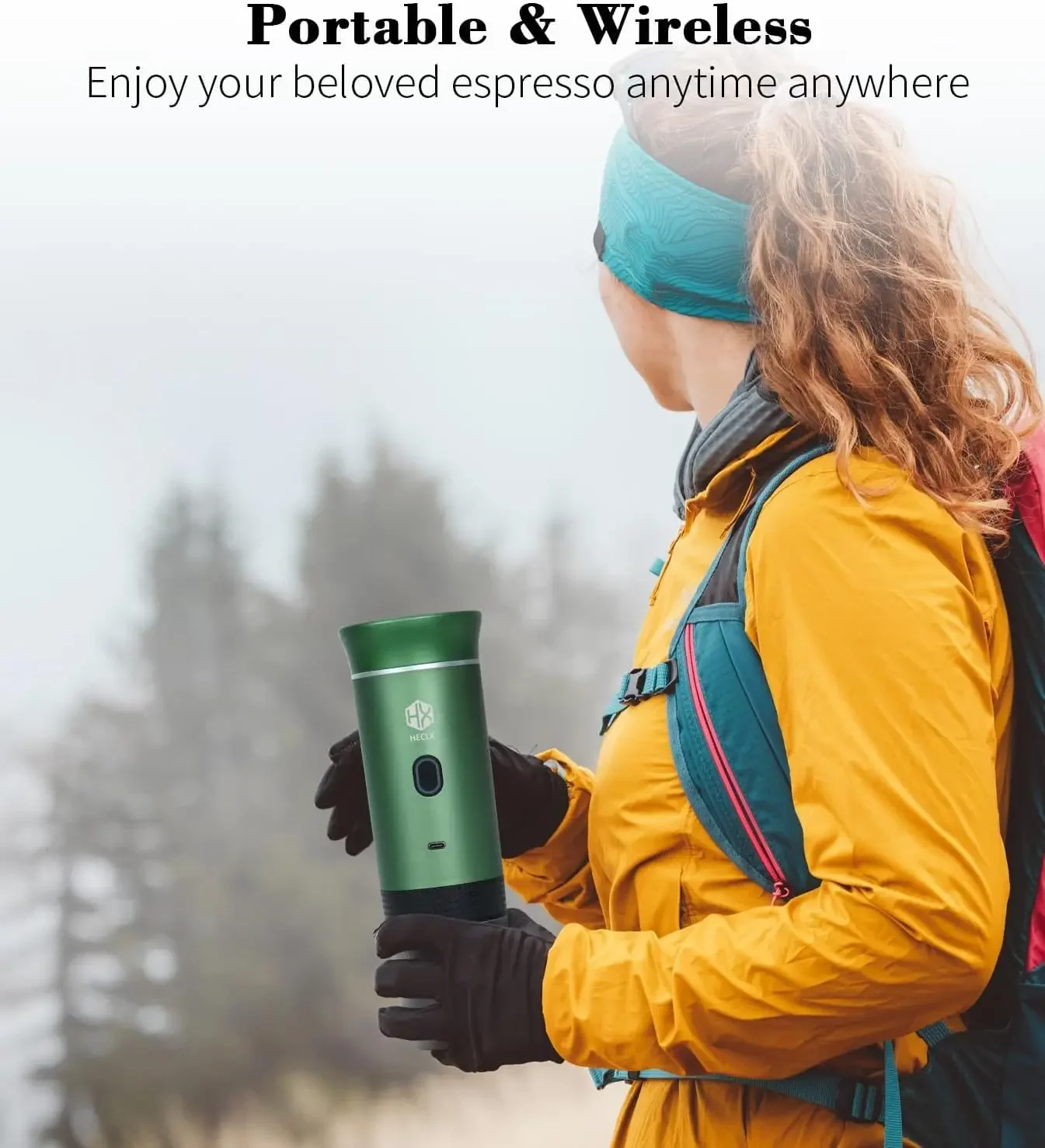 Máquina de café expresso portátil para viagens, picopresso cafetera portatil viagem acampamento máquina de café expresso bateria operado