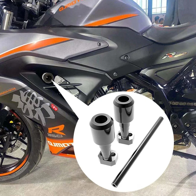 For QJMOTOR SRK350/400, the accessory anti-collision ball, anti-drop rod and protection bar can be installed without any damage.