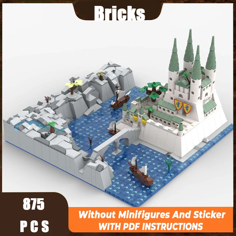 

Exquisite new product MOC building block model winter castle technology modular children's toy gift DIY assembly set
