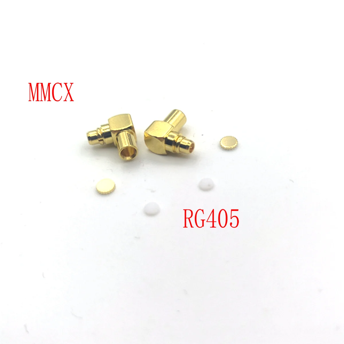 

ЛАТУНЬ MMCX Мужской полужесткий ДЛЯ полужесткого кабеля RG405 0,086 дюйма