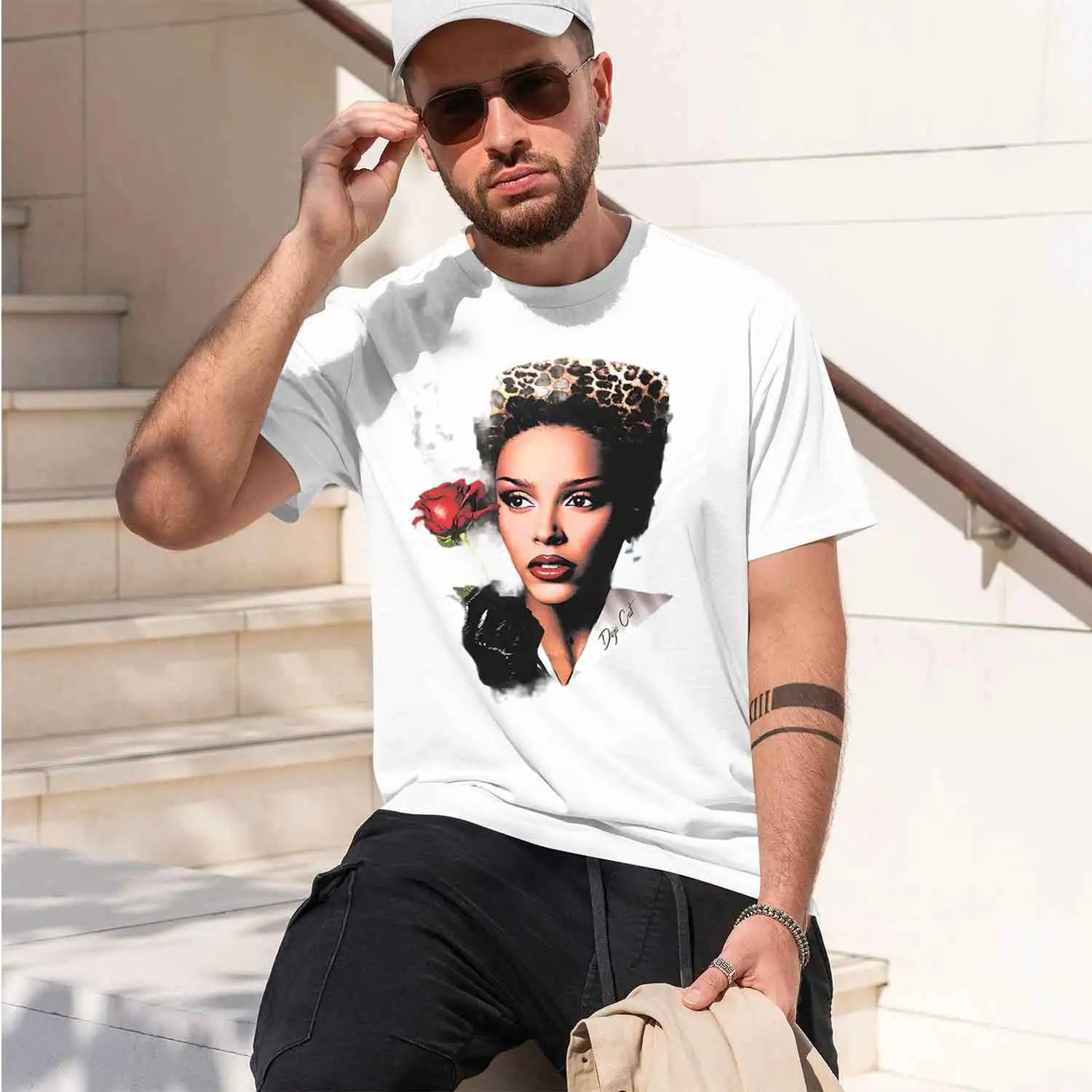 2026 New Model VIE GLAMOUR T-SHIRT ja Printing Tshirts Short Sleeve Cotton Female T Shirt Fashion Casual Men Women Clothing Unis