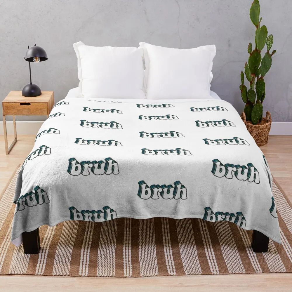 

bruh Throw Blanket Retros For Decorative Sofa valentine gift ideas Polar Blankets