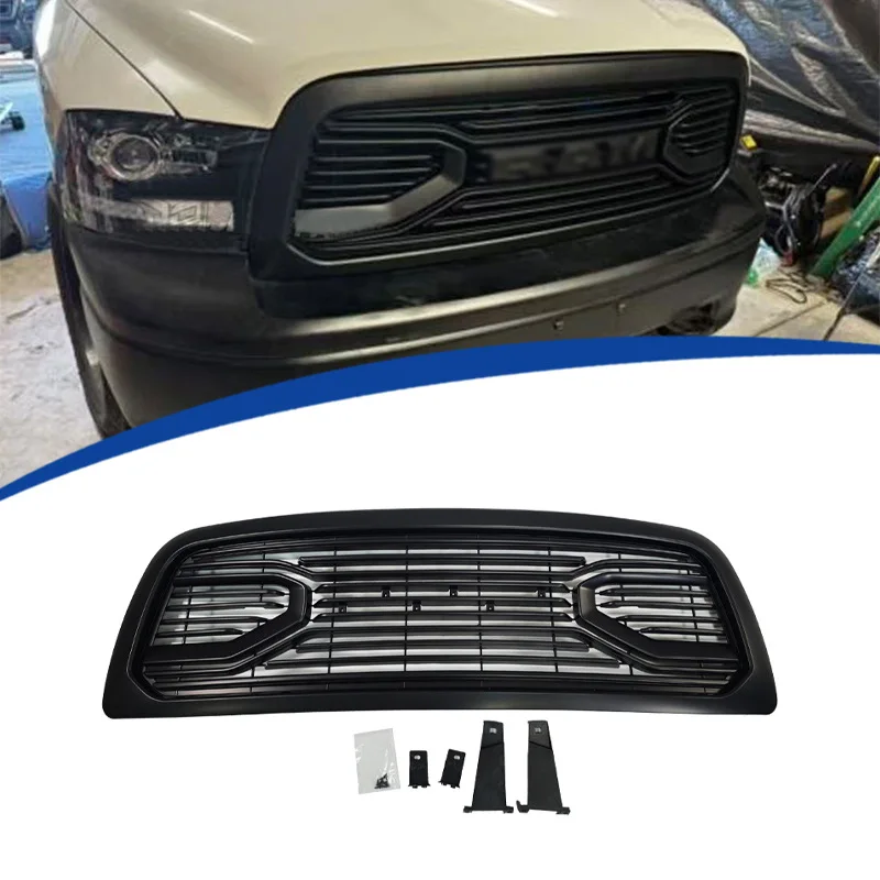

For 2009-2012 Dodge Ram 1500 Martin Style Racing Grille Body Kit ABS Plastic Gloss Black