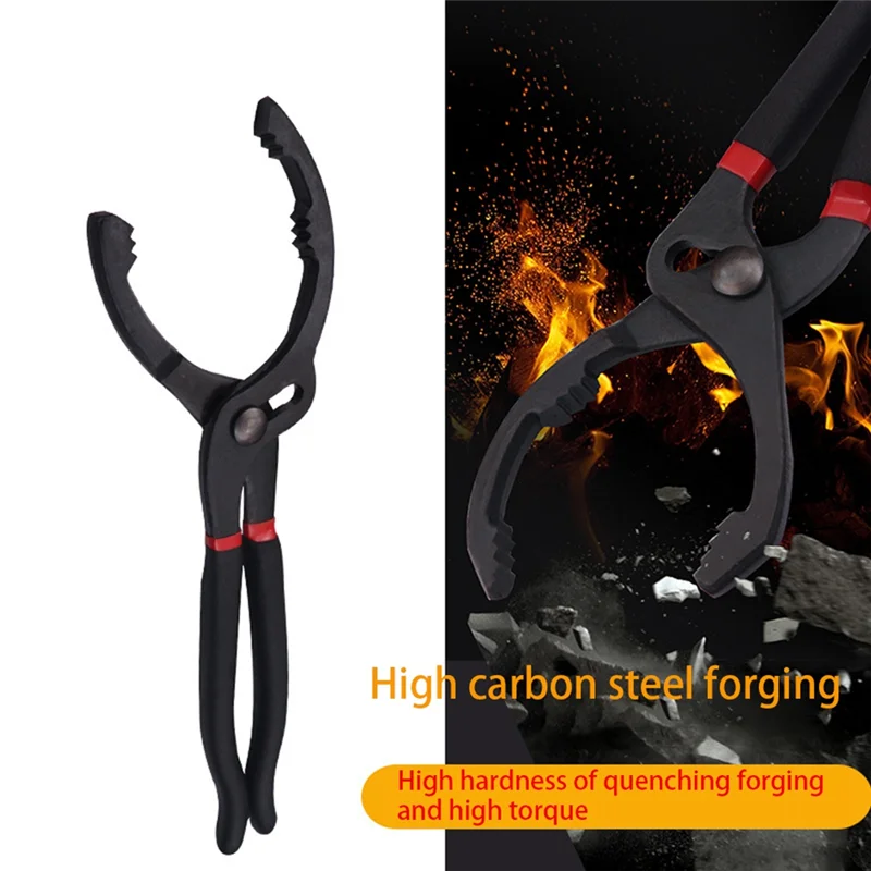 

A84X-Car Oil Filter Pliers Clamp Type Wrench Oil Filter Remove Disassembly Tool Filter Wrench