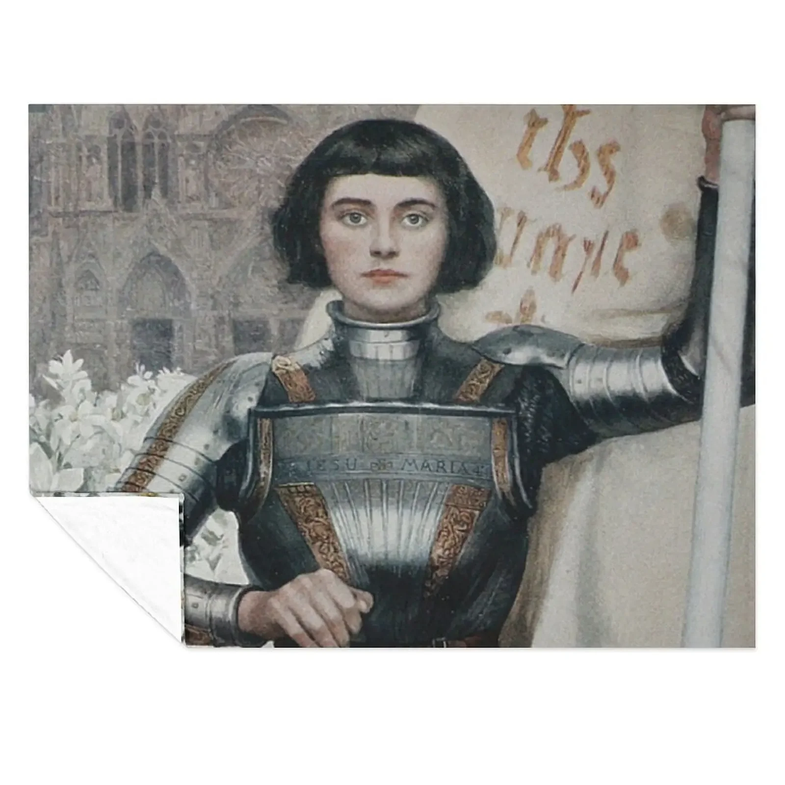 

Joan of Arc Throw Blanket Decorative Throw Cute Plaid Weighted Retros Blankets