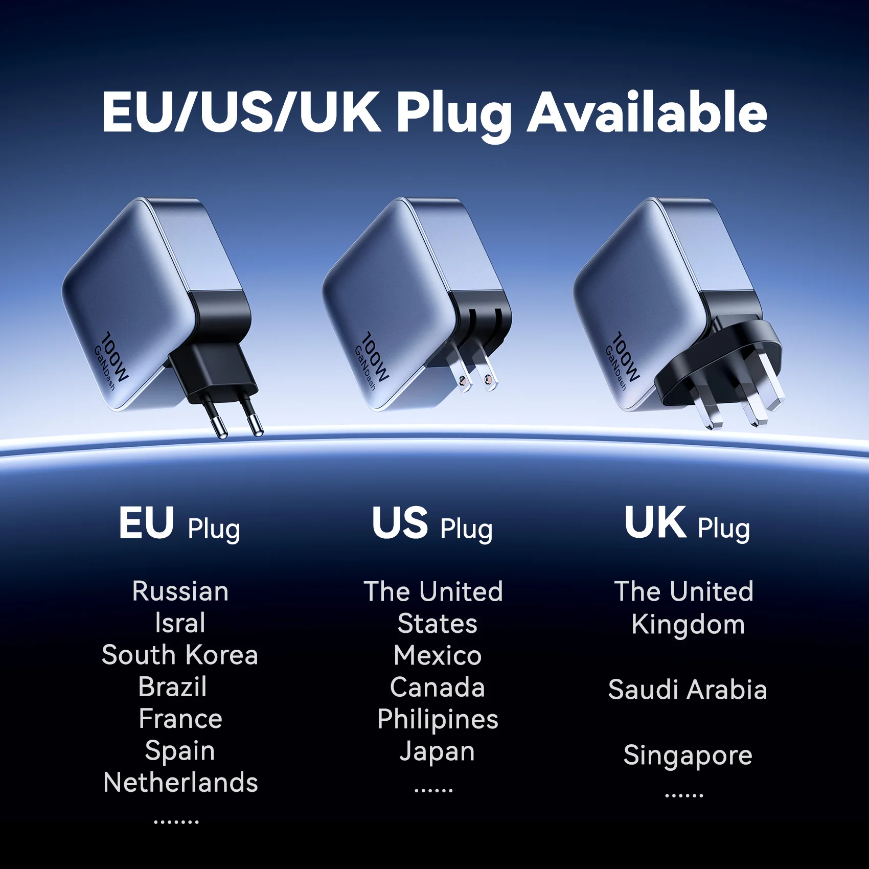 Vention USB Charger 100W GaN Charge for iPhone 16 15 14 PD Fast Charging for iPad Xiaomi Samsung USB Type C Mobile Phone Charger