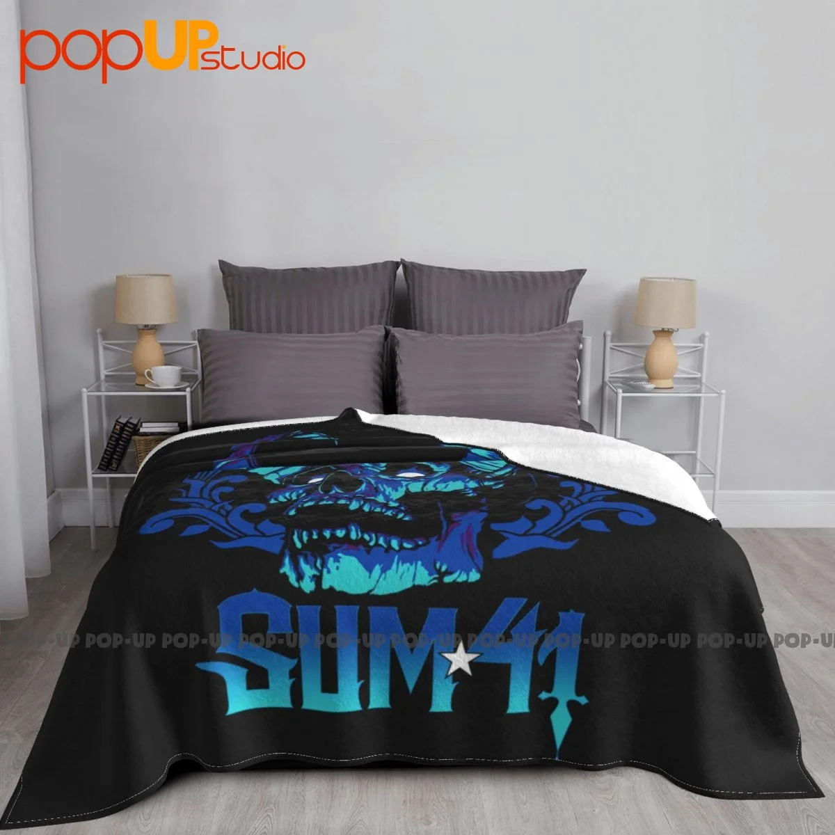 Sum 41 Blue Demon Tour Dates Band P-398 Blanket Warmth Thicken Comfortable Skin Friendly Sleeping Sheets