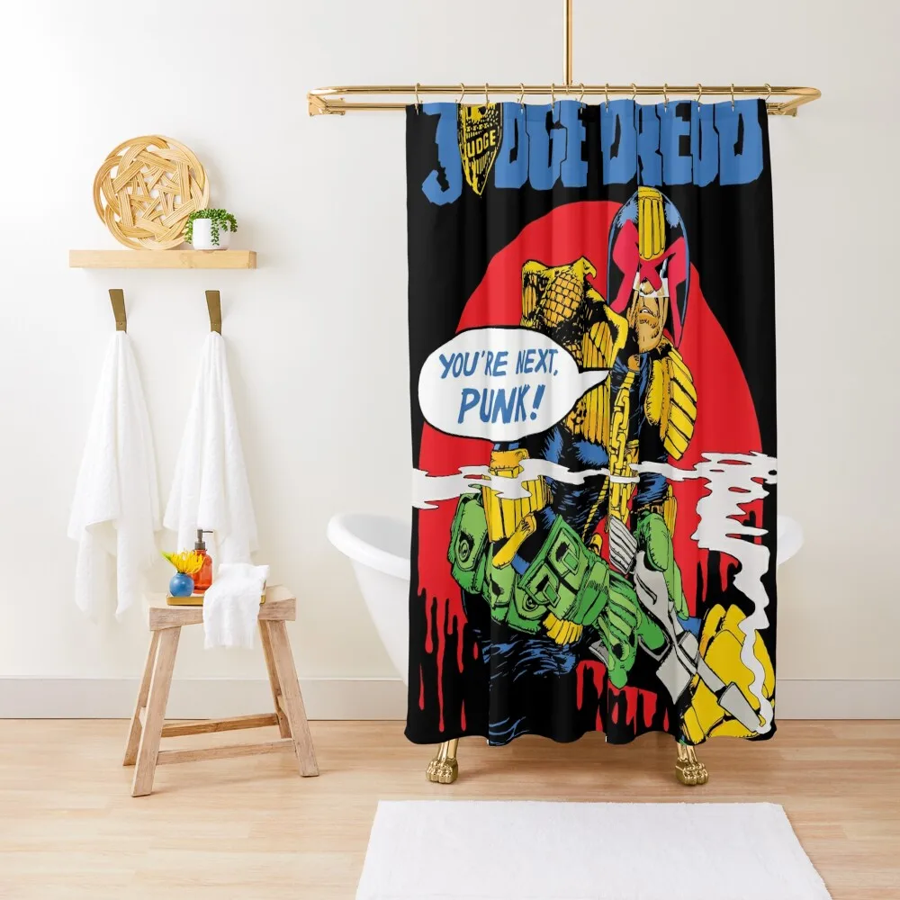 

Классическая занавеска для душа Dredd You're Next, водонепроницаемая занавеска для душа, элегантные аксессуары для ванной комнаты, туалета, занавеска для ванной комнаты