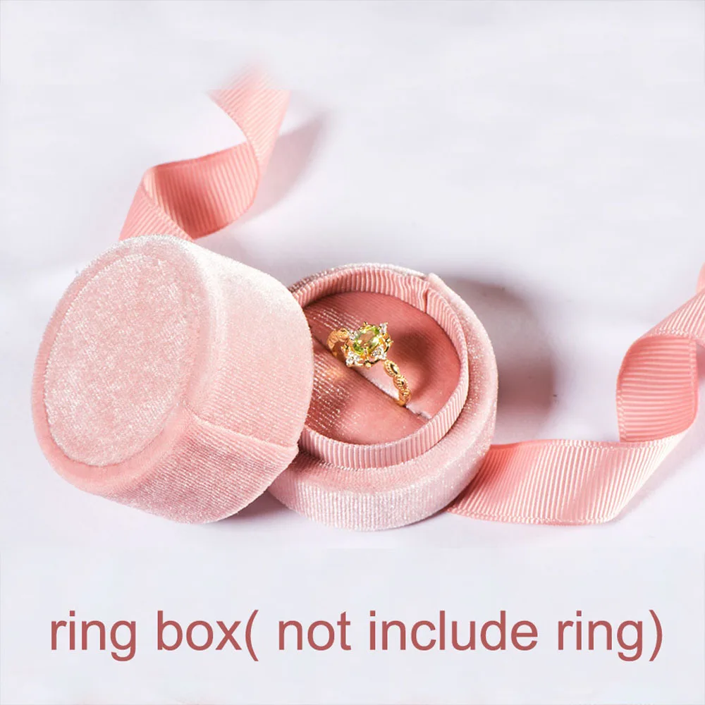 

Sweet Round Gift Box Bowknot Velvet Wedding Jewelry Box Displays Box Jewelry Display Fashion Accessories