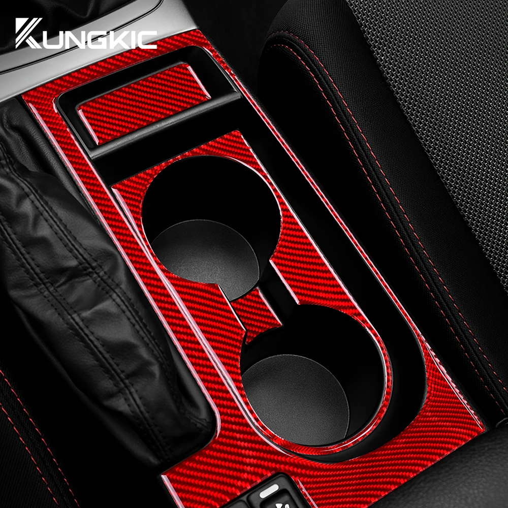 

Real Soft Carbon Fiber Sticker For Subaru Impreza 2009 2010 2011 Car Central Control Water Cup Holder Interior LHD RHD Trim