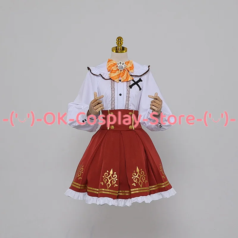 Inugami Korone Cosplay Kostüm Vtuber Cosplay Frauen niedlichen Party Kleid Anzug Halloween Karneval Uniformen nach Maß