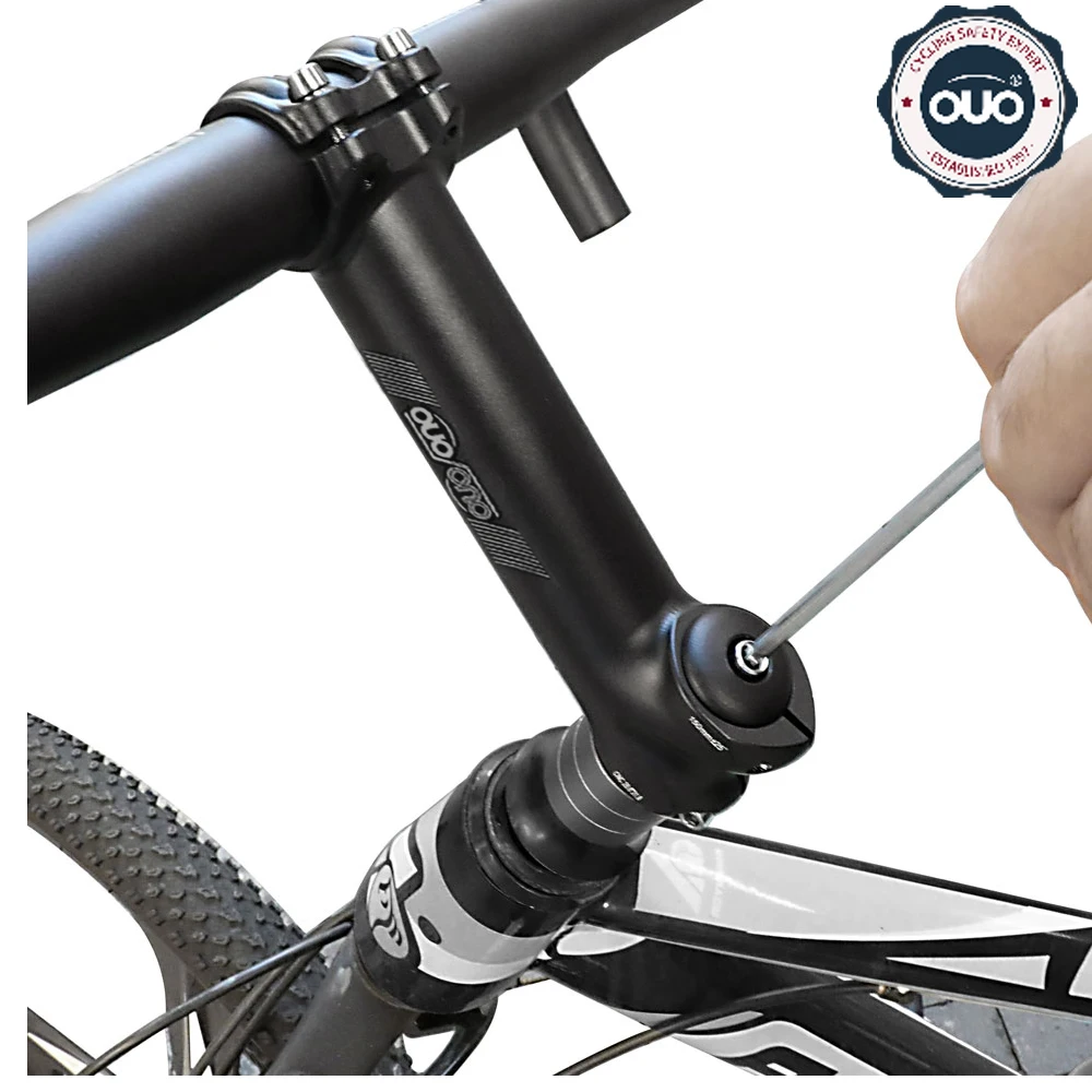 OUO Mtb Bike Table CNC Long Stem Riser Handlebar Extender 7/12/17/35 Degree 140/150mm Down Stem Mtb Power For Bicycle Parts