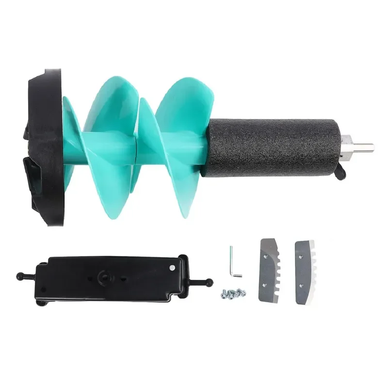 New Ice Fishing Auger Rustproof Auger Drill Bit Robust Lightweight High Accuracy 8in Diameter For Winter Activities