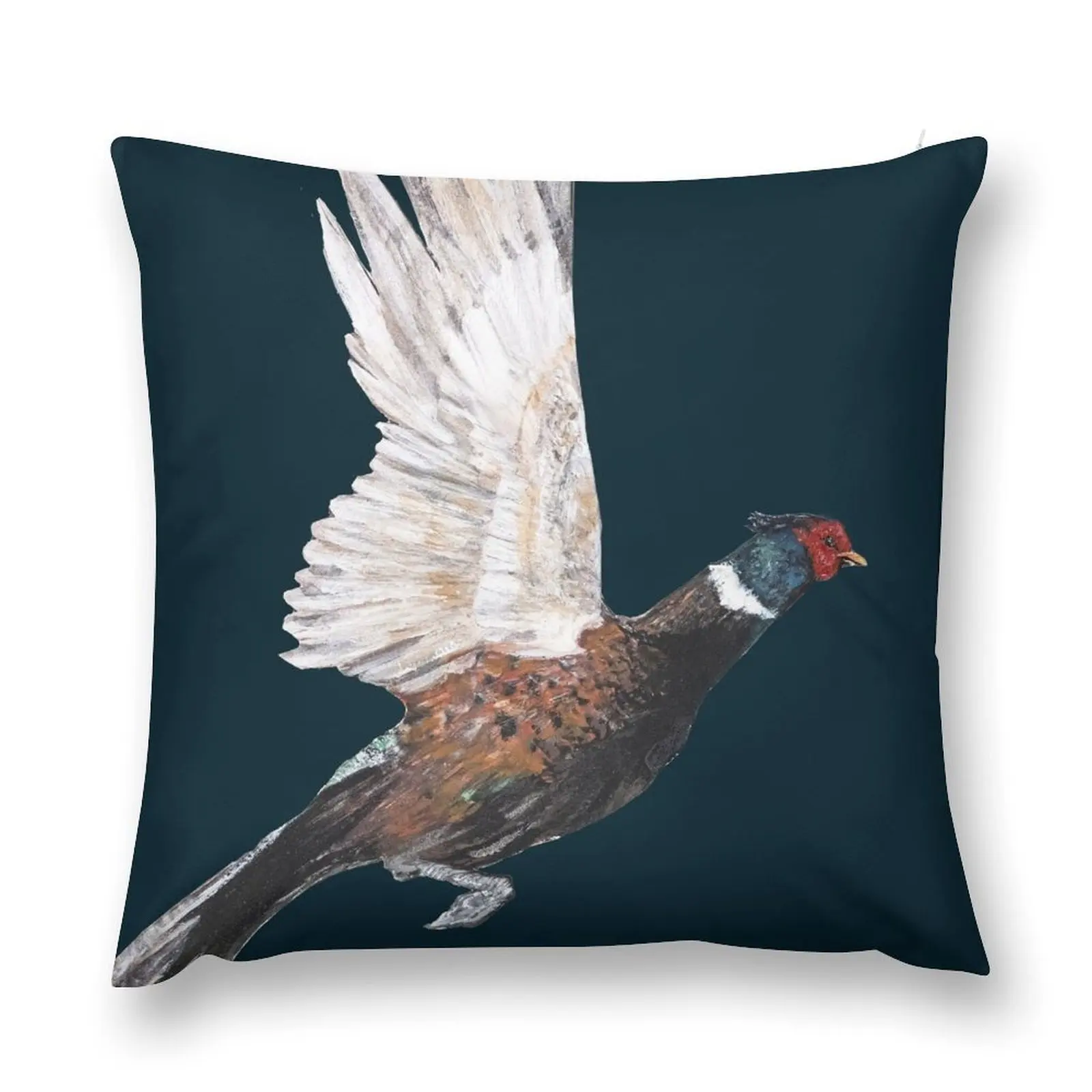 

Pheasant Watercolor Illustration Throw Pillow Cushion Covers For Living Room pillow cover christmas Sofa Cushions pillow