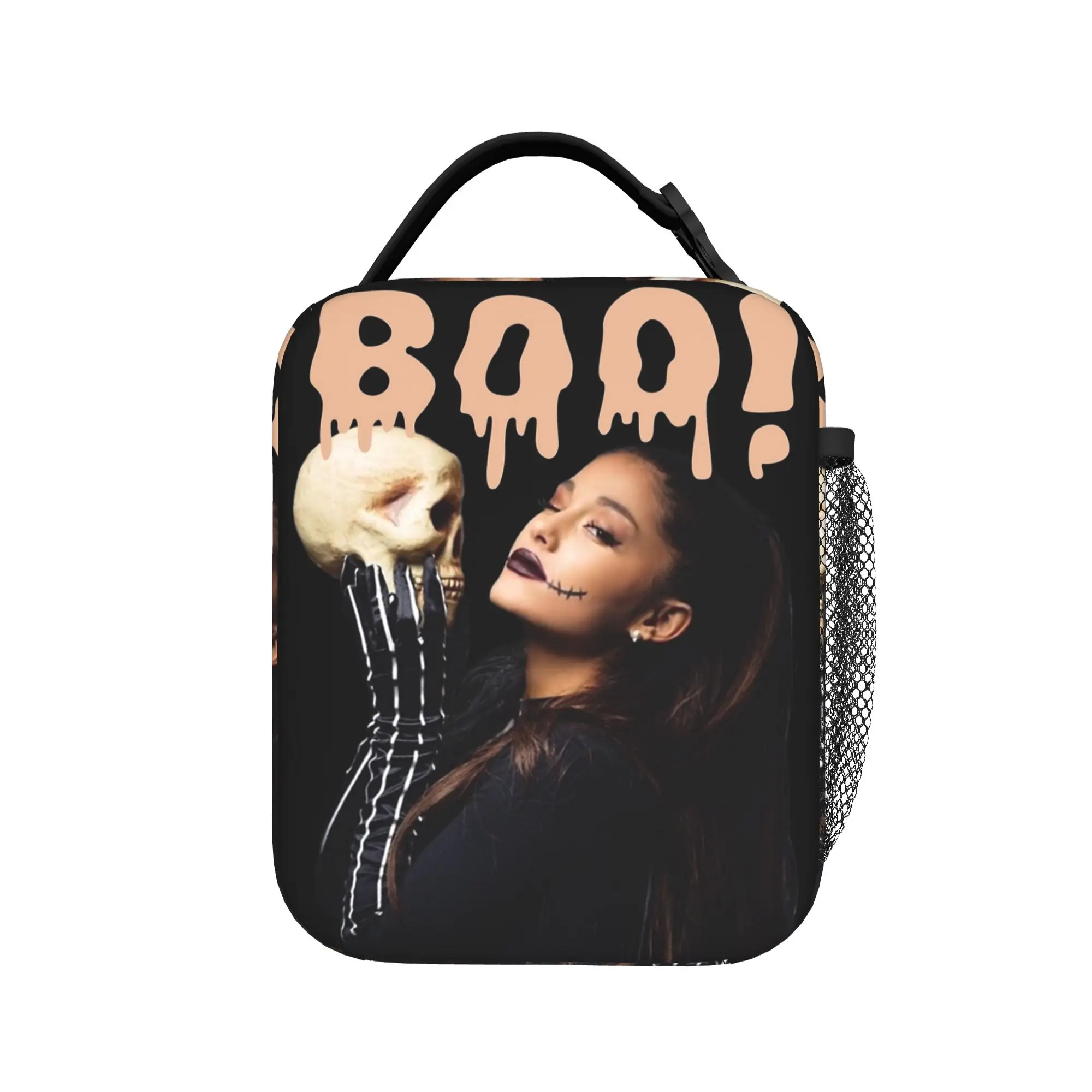 Boo! Arianas Grandes Halloween Edition Thermal Insulated Lunch Bags for School  Reusable Food Bag Cooler Thermal Food Box
