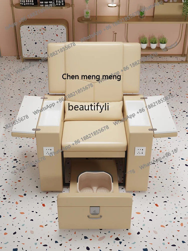 

S7486 ss Nail Beauty Sofa Electric Foot Massage Armchair Hand and Foot Care Multifunctional Foot-Washing Pedicure Chair Eyelash