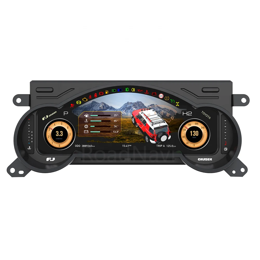 RoadNavi Custom Car Dashboard Speedometer for FJ Cruiser Digital Cluster Instrument