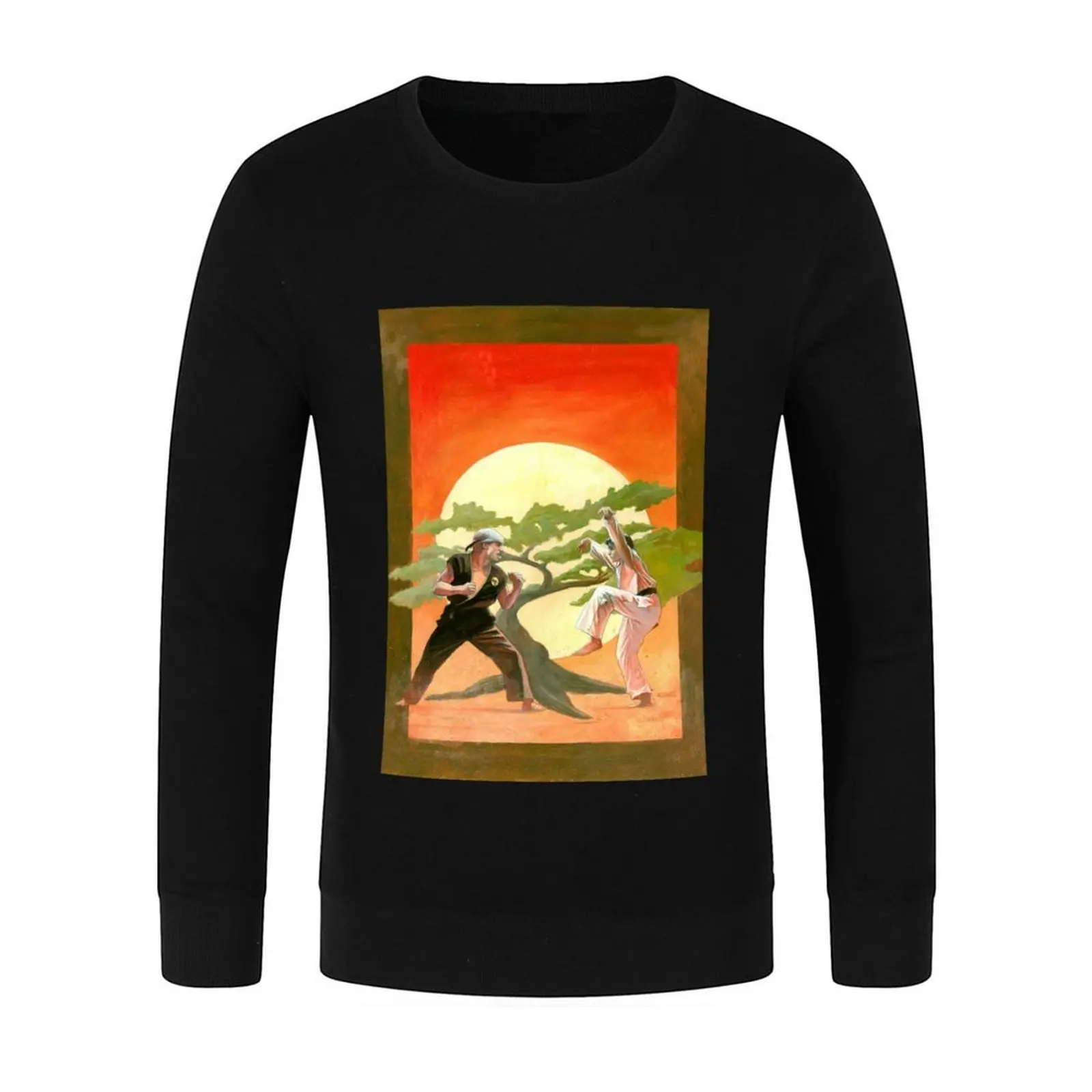 The Karate Kid Movie Poster Painting Pullover mens designer clothes male clothes tracksuit sports sweatshirt man