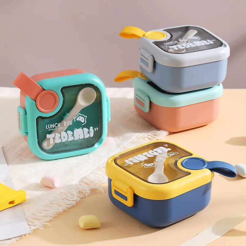 Children's Lunch Box Lunch Box Insulation Baby Infant with Spoon Set Supplementary Food Bowl