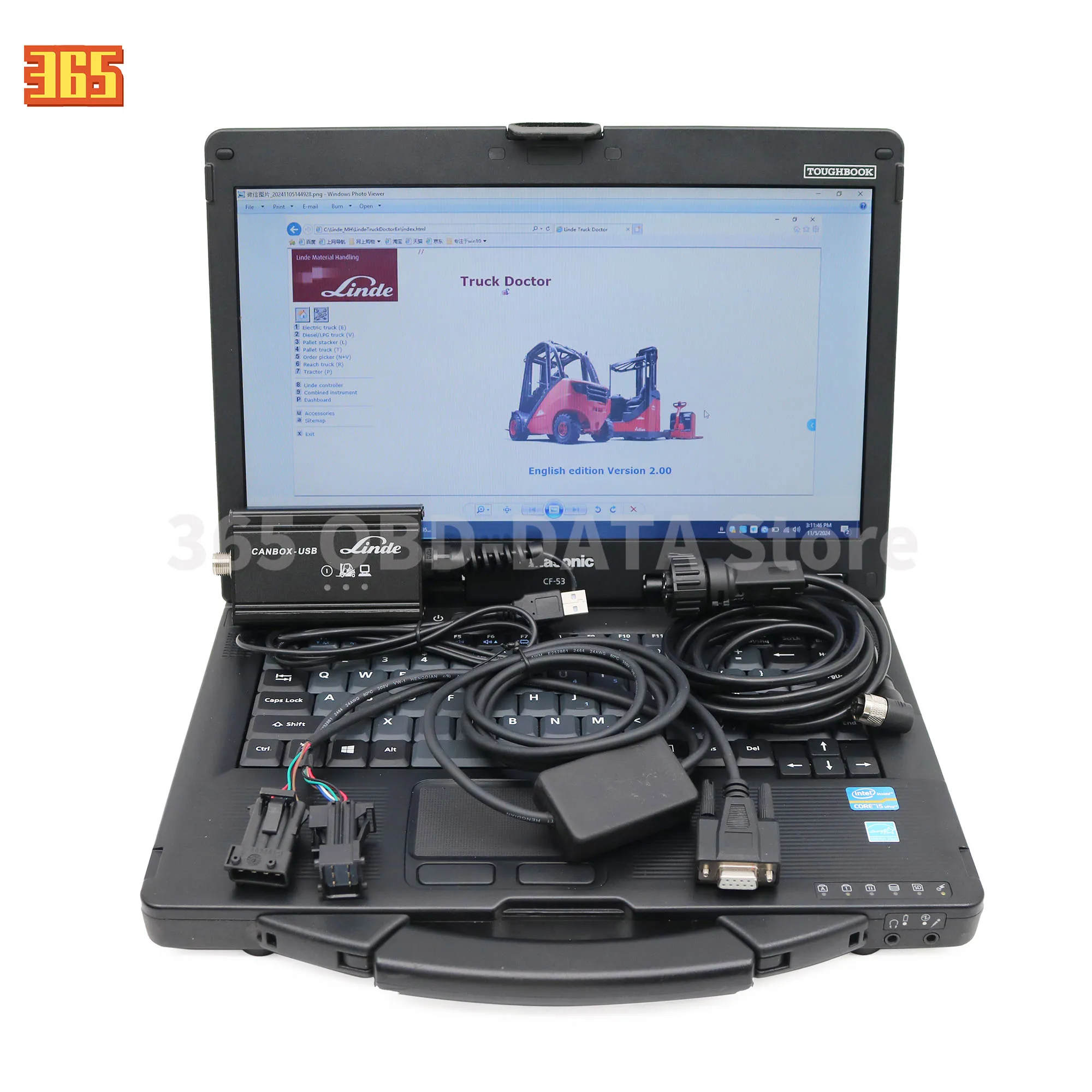 Forklift Linde Canbox Doctor Diagnostic scanner Linde Pathfinder Software LINDE LSG Linde Forklift Truck Diagnostic Tool 