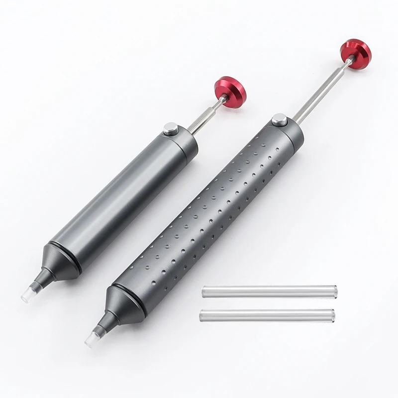 

Desoldering Pump Aluminum Vacuum Solder Sucker Strong Suction Anti-Clogging Heat Resistant