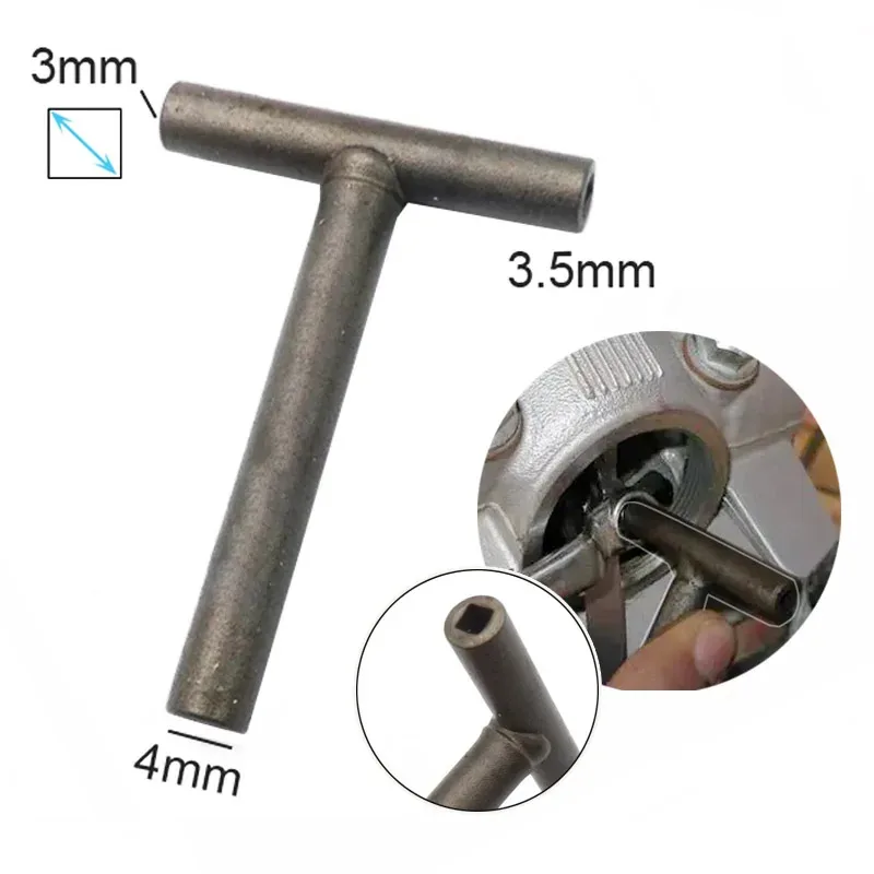Engine Valve Adjusting Spanner Tool 3 3.5 4mm Square Screw Sleeve Socket Wrench T Type for GY6 50 150cc Scooter