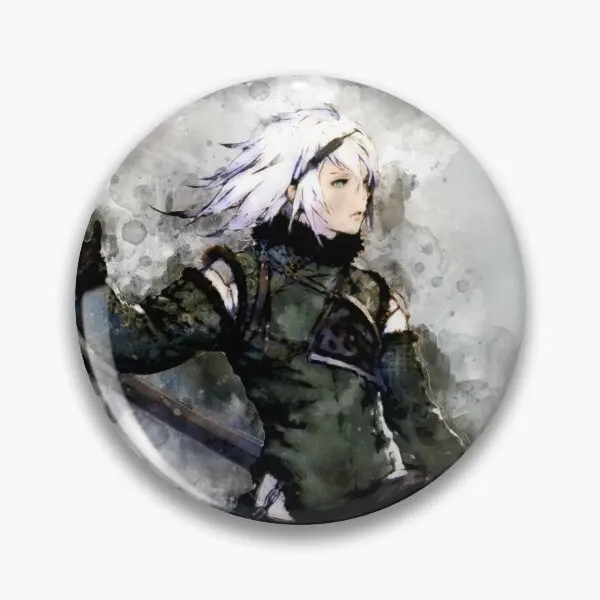 Nier Replicant Protagonist Watercolor  Soft Button Pin Cute Brooch Creative Hat Decor Women Fashion Badge Lover Collar Gift