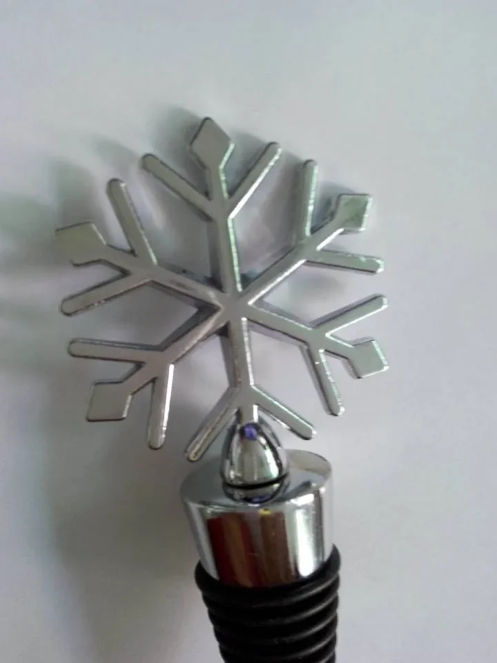 Snowflake Wine Bottle Plug Drink Bottle Stopper Reusable Wine Saver Cover Sealer Bar Tools Wine Accessories