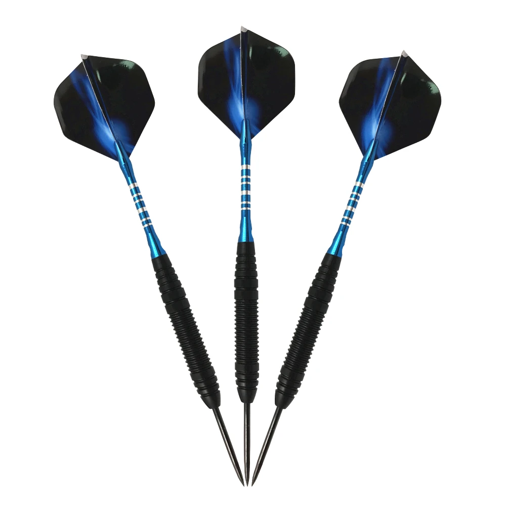 High quality cheap 3 pieces darts set games accessories darts set steel tip with box