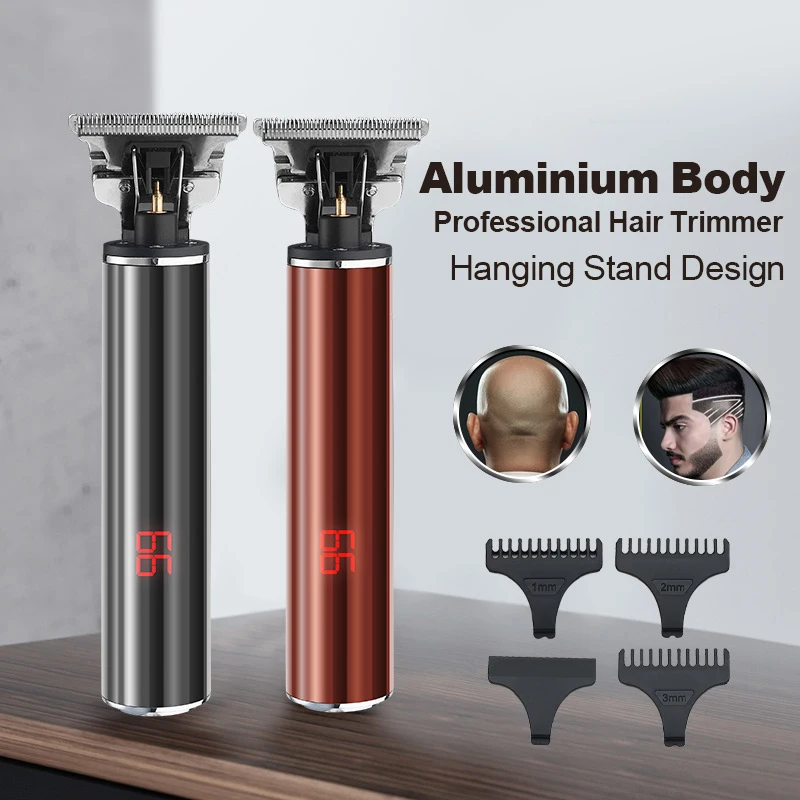 Rechargeable Hair Clipper Skeleton Hitter Cordless Trimmers Professional Electric Baldheaded Hair Clippers Beard Trimmer