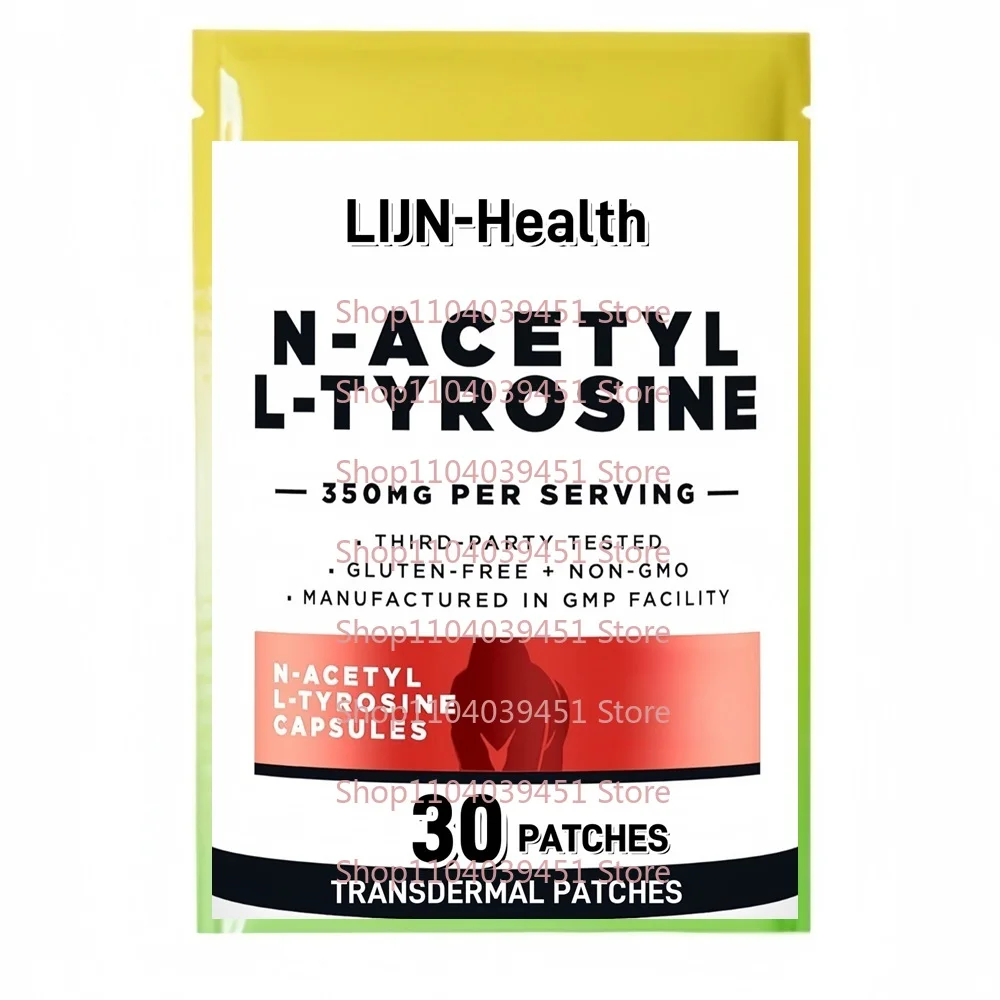 

30 Patches N-Acetyl L-Tyrosine Transdermal Patches Support Mental and Physical Performance