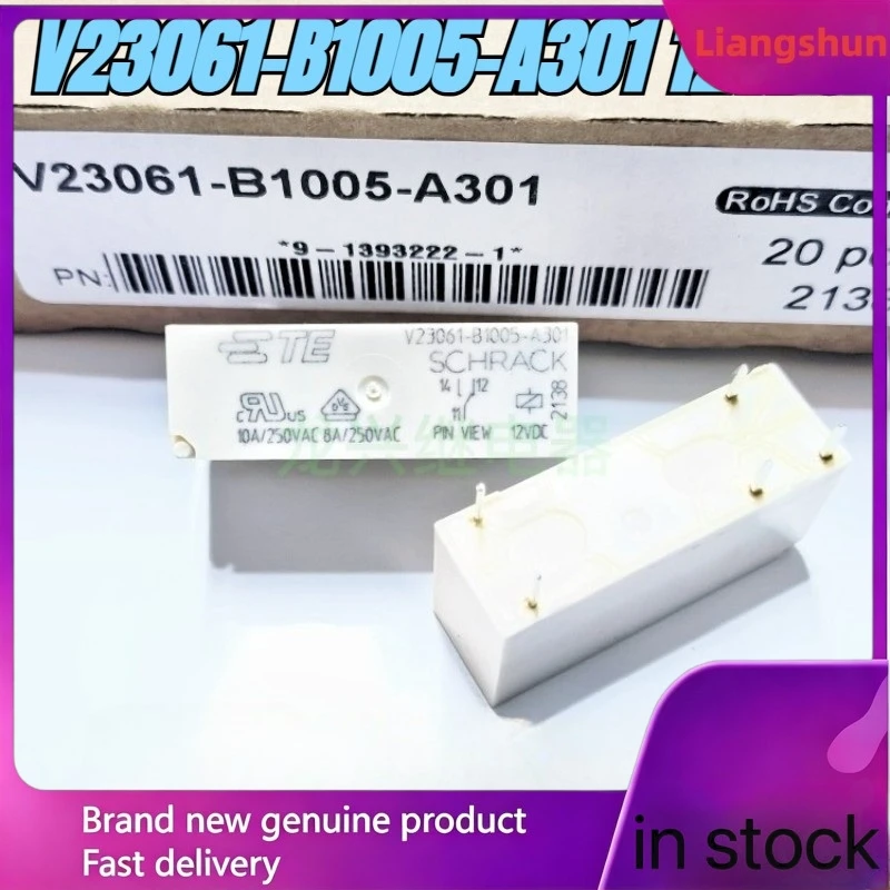 

New 5pcs/lot V23061-B1005-A301 12VDC 10A 5pins