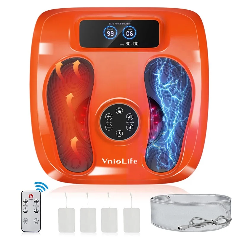 

3 IN 1 EMS Foot Stimulator Foot and Body Tens Massager with Heating Waist Belt CE Certificate