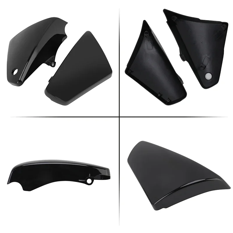 Motorcycle Black ABS Left Right Battery Side Fairing Covers Accessories For Kawasaki Vulcan VN900 Classic Custom 06-20