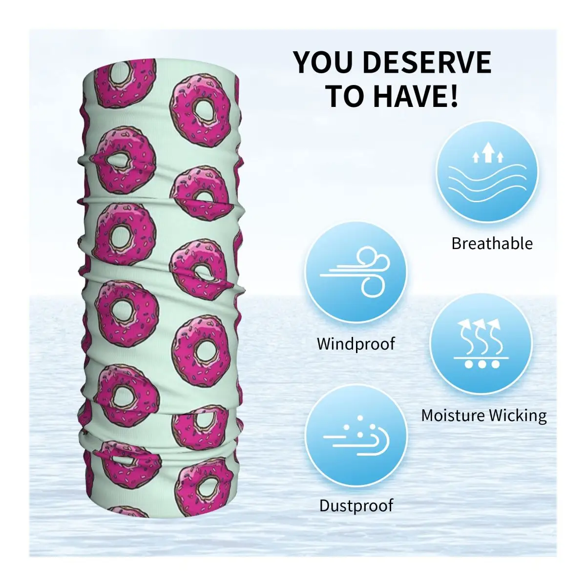 

Классический S-Simpsons-S пончики бандана на шею шарф с принтом теплая повязка на голову для бега для мужчин женщин взрослых