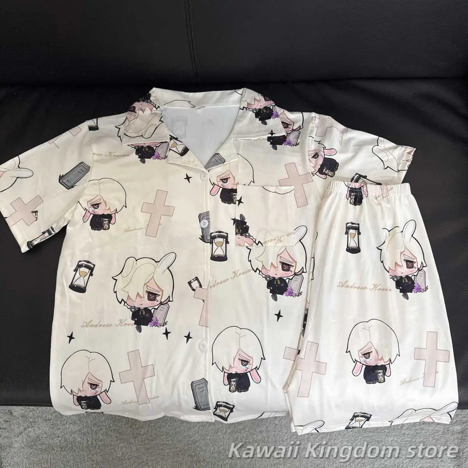 

Identity V Andrew Kreiss Anime Cosplay Costume Summer Long sleeves Pajamas Home Dress Men Woman Mascot Student Accessory Gift
