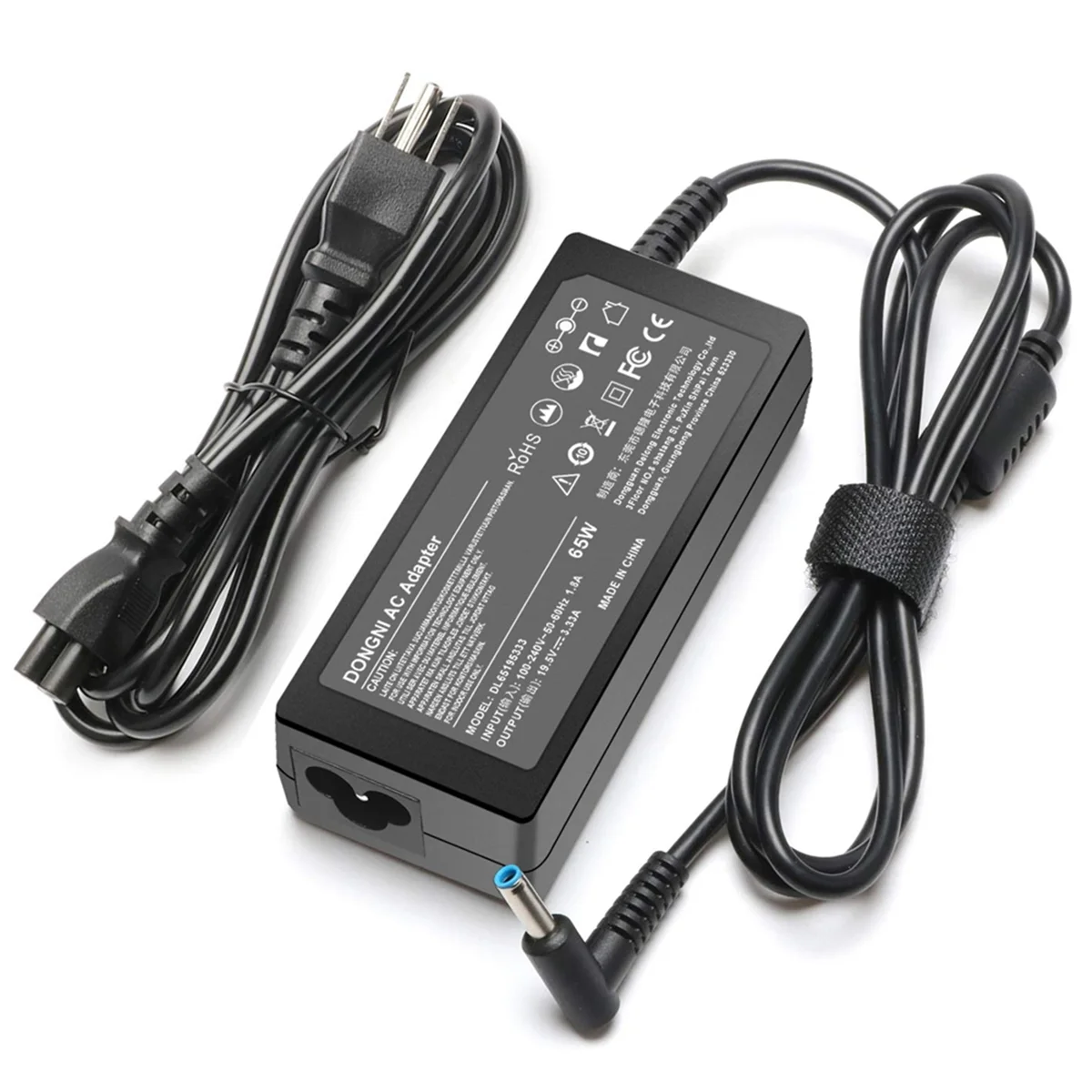 Cargador de ordenador portátil de 65W 19,5V3.33A para HP Elitebook 840-G3 850-G3 845-G3 820-G3 745-G3 725-G3 adaptador de CA cable de alimentación enchufe estadounidense