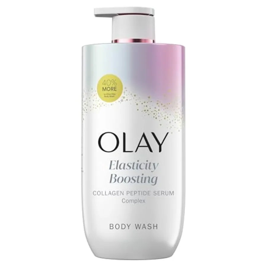 Olay Body Wash for Women,,Collagen Peptide Serum Complex, Renews Moisture, Free of Parabens and Phthalates, Vitamin B3 Lameller