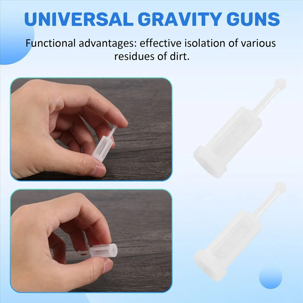 #16M 10Pcs Plastic Gravity Typ Spray Filter Pot Diameter 11Mm,Spray Filter Pot,(plastic)