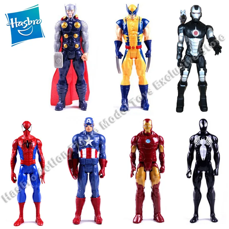 

Hasbro 12 Inch Marvel Universe Heroes Series Iron Man Spider-Man Captain America Thor Venom Action Figures Model Toy Collectible