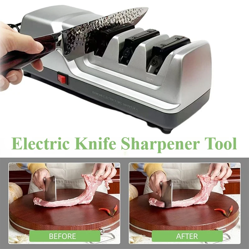 

H1198 Diamond Wheel Knife Sharpener – 15° & 20° Angles, 3-Stage (Coarse/Fine/Ceramic), Fast & Safe