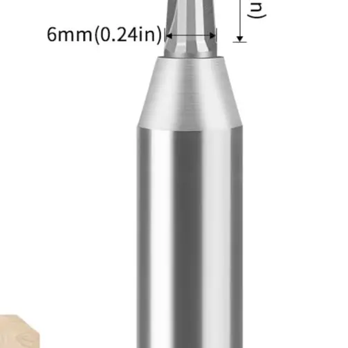 /12mm /TCT /Round Bottom V Groove Router Bit Carbide Woodworking Milling For Wood Slotting Scalloping Engraving Tool