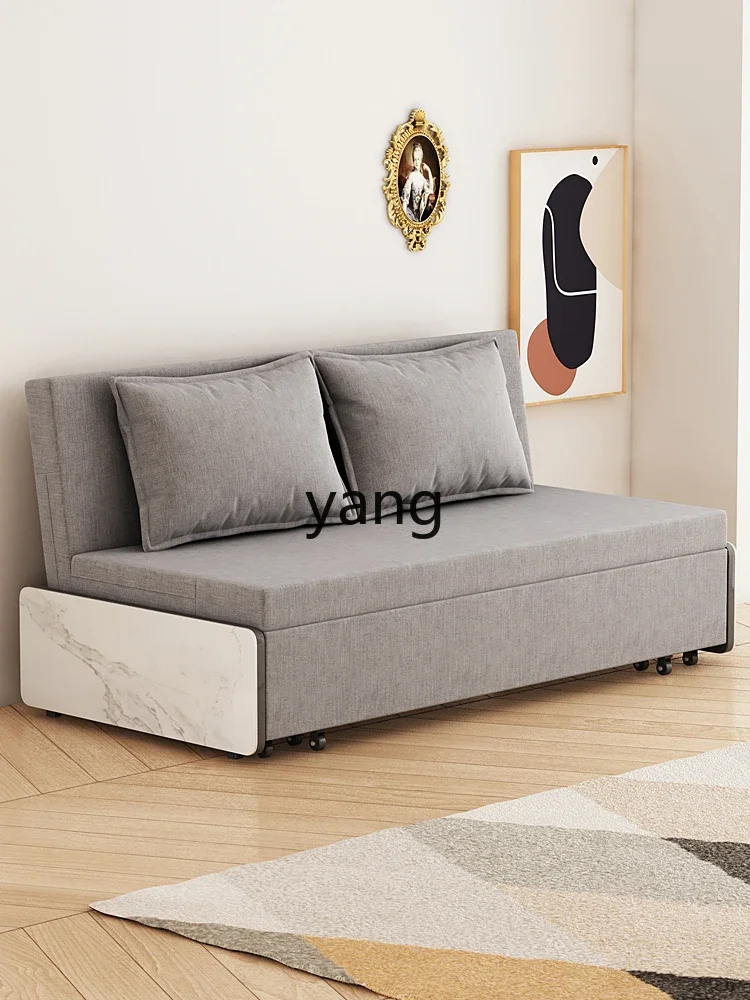 CX Dual-Use Small Apartment Living Room Multi-Functional Simple Double Fabric Sofa Storage Folding Bed